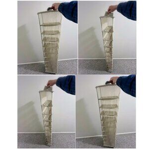 Hanging 10-Section Shoe Shelves Organizer for Closet